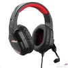 Kép 1/7 - Fejhallgató mikrofonnal gaming LED TRUST GXT448 fekete