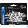 Kép 1/4 - Filctoll 1mm Staedtler kúpos,Pigment pen 376, intenzív fekete TS37699BK209
