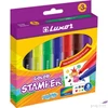 Kép 1/4 - Filctoll készlet Luxor 8 nyomd 6db nyomdával ellátott filctoll készlet Medium Luxor Nyomdázós Filctoll Készlet