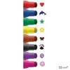 Filctoll készlet Luxor 8 nyomd 6db nyomdával ellátott filctoll készlet Medium Luxor Nyomdázós Filctoll Készlet