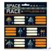 Kép 2/2 - Füzetcímke Ars Una 3x6db Space Race (5143) 22 53831439 Öntapadós - egy csomagban külön