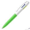 Kép 2/4 - Golyóstoll 0,5mm Schneider nyomógombos, négyszínű, Take 4 Neon, zöld-fehér