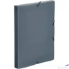 Kép 1/2 - Gumia mappa A4 VIQUEL Coolbox 30mm PP műanyag áttetsző füst Iratrendezés VIQUEL 021338-09