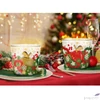 Kép 2/3 - Gyertya üvegben illatos 24' Christmas Eve pine spice illatos gyertya citrus notes, red apple illatos gyerta