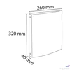 Kép 5/5 - Gyűrűskönyv A4 4 gyűrű, 40 mm, karton, EXACOMPTA, piros 