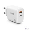 Hálózati töltő 1xUSB-A (12W) 1xUSB-C (45W) URBAN FACTORY