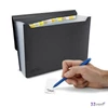 Harmonikamappa A4 PP 13 rekeszes RAPESCO Germ-Savvy  matt fekete