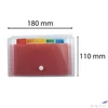 Kép 4/6 - Harmónikamappa Exacompta 180x110 mm, PP, 6 rekeszes 
