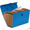 Kép 2/2 - Harmónikatáska Fellowes karton, 19 rekeszes, Bankers Box Handifi kék
