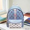 Hátizsák nagy lányoknak pöttyös csíkos kék rózsás 47 x 35 x 15 Make Notes