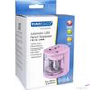 Kép 1/6 - Hegyező Elektromos Rapesco PS12-USB 2lyukú tartályos rózsaszín Írószerek Rapesco 1449
