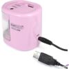 Kép 5/6 - Hegyező Elektromos Rapesco PS12-USB 2lyukú tartályos rózsaszín Írószerek Rapesco 1449