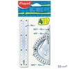 Vonalzókészlet 4db-os Maped Start mini műanyag Irodai kiegészítők Maped 242815