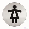 Információs piktogram öntapadó DURABLE Női WC