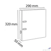 Kép 2/7 - Iratrendező 50mm Exacompta A4, PVC, kék 