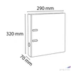 Kép 2/7 - Iratrendező 70mm Exacompta A4, PVC, piros 