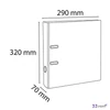 Iratrendező 70mm Exacompta A4, PVC, vörös