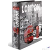 Kép 1/2 - Iratrendező 70mm Herma Cities A4-es emelőkaros kihúzólyukkal ellátott Városok/London mintával 7172