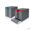Kép 4/4 - Irattároló műanyag 8 fiókos DURABLE Idealbox pro 7 piros
