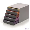 IrattároLó műanyag Durable Varicolor 5' 5 színkódos fiókkal Iratrendezés DURABLE 760527