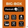 Kép 6/6 - Irattároló műanyag Exacompta 4 fiókos, Big-Box Office, szürke