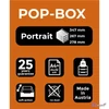 Irattároló műanyag Exacompta 4 fiókos, Pop-Box, fehér