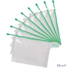 Irattartó tasak A4 djois Cipzáras PVC, hálós, 330x240 mm, zöld 