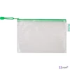 Irattartó tasak A5 djois Cipzáras PVC, hálós, 220x150 mm, zöld 