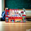 Kép 8/8 - Iskolai csomag Faber Castell Fiús  iskolai kezdő csomag Dino design Grip exkluzív csomag Dinos