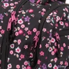 Ars Una 24 Pearl Blossom Black iskolatáska cipzáras