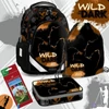 Iskolatáska szett Ars Una 26 Wild in the Dark iskolatáska,tolltartó tornazsák