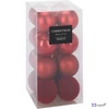 Karácsonyfa dísz Piros 8cm 16db/csomag KPM25