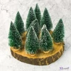 Karácsonyi dekor fenyőfa dekor fenyőfa, zöld 12cm