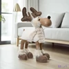 Karácsonyi dekor szarvas 24' plüss pihe-puha 22cmx22cmx34cm sdkae