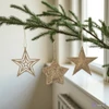 Karácsonyi fenyődísz 24' csillag arny glitteres 3 féle 0.05cmx10.5cmx11cm sdkae 1db/á