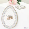 Kínálól-tálca porcelán 30x21cm, Spring Bloom tojás formájú dobozban,