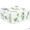 Kép 2/3 - Kínálótál Porcelán növény mint 3 részes 20,5x17cm, dobozban Herbarium