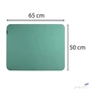 Kép 3/7 - Könyökalátét Exacompta filc, 500x650 mm, Teksto, kékeszöld 