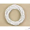 Kép 1/2 - Koszorú vesszőből 25cm fehér 25cm