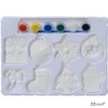 Kreatív festő készlet 24' karácsony gömbök festék ecset ecsettá 18.5cm x21cm x8cm sdkae 1db/ár