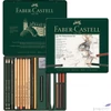 Kép 1/2 - Faber-Castell grafitkréta művészkréta szett 21db fémdoboz AG-Pitt prémium minőségű termék 112976