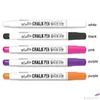 Kép 1/2 - Krétamarker vegyes színek Chalk pen fehér, fekete,kék, piros üvegmarker