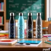 Kép 2/2 - Kulacs Hydro Class acél 500 ml vegyes szín kpm