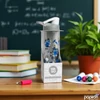 Kép 4/5 - Kulacs Wabo 750ml ROBOTOS műanyag csatos SZÜRKE 