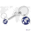 Kulcstartó TROIKA Around the world kék