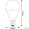 LED izzó E14 kisgömb G45 4 5W 470lm 4000K AVIDE