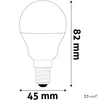 LED izzó E14 kisgömb G45 6 5W 806lm 6400K AVIDE