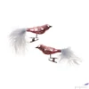 Kép 1/2 - Madár csipeszes pink Fényes üveg 12cm