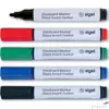 Kép 1/3 - Marker üvegtábla SIGEL 2-3mm kerek hegyű 5színű szett Prezentáció SIGEL GL711