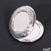Kép 1/2 - Medál alap nyitható kerek 33mm ezüst szín 3db/csomag